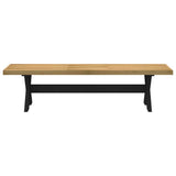 Eetbank Noain X-Vormige Poten 180X40X45 Cm Massief Hout