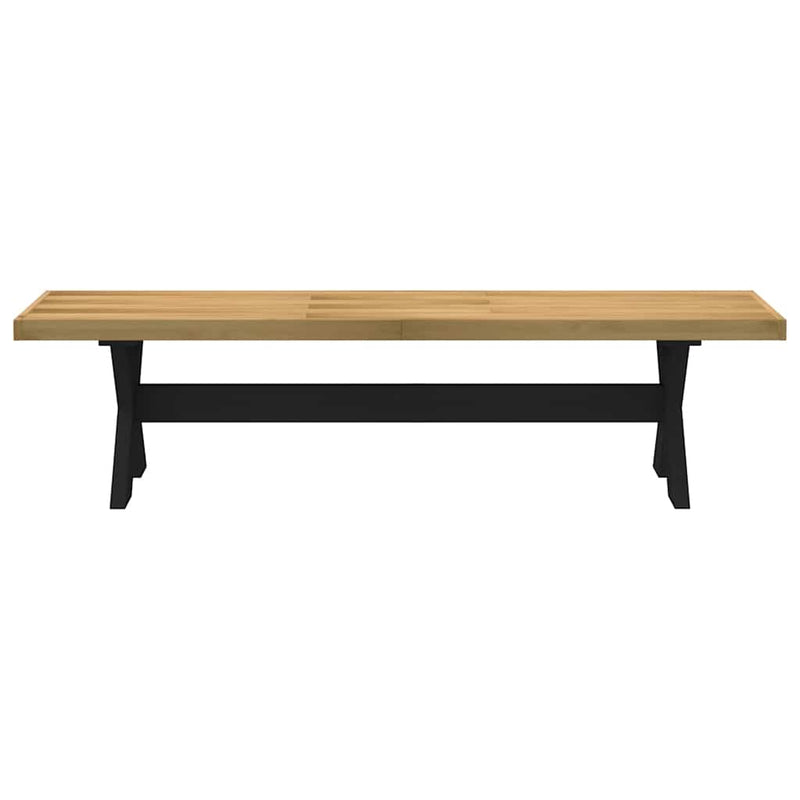 Eetbank Noain X-Vormige Poten 180X40X45 Cm Massief Hout
