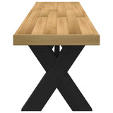 Eetbank Noain X-Vormige Poten 180X40X45 Cm Massief Hout