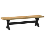 Eetbank Noain X-Vormige Poten 180X40X45 Cm Massief Hout