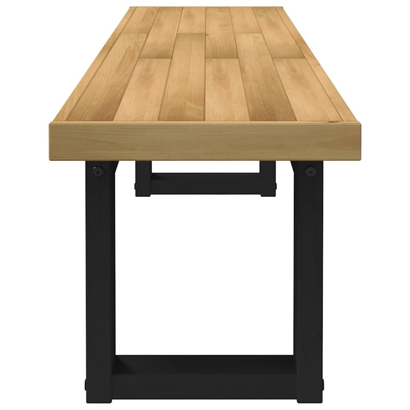 Eetbank Noain U-Vormige Poten 180X40X45 Cm Massief Hout