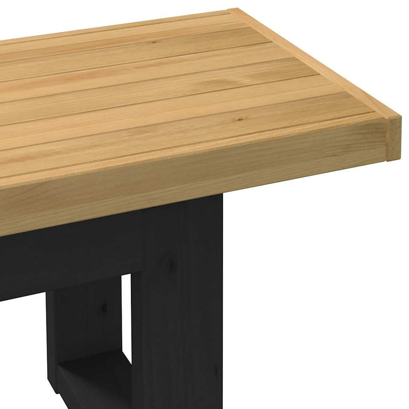 Eetbank Noain U-Vormige Poten 180X40X45 Cm Massief Hout