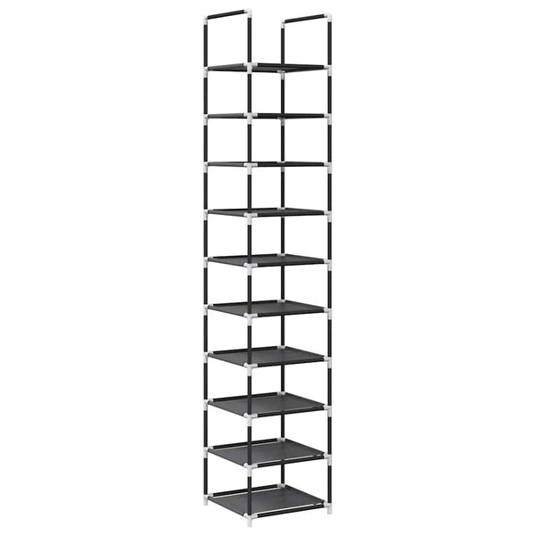 Schoenenrek 10-Laags 33X33X174 Cm Nonwoven Stof Zwart