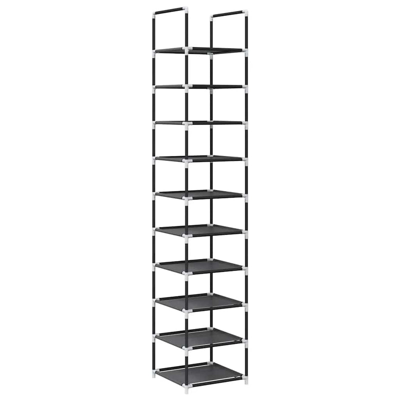 Schoenenrek 10-Laags 33X33X174 Cm Nonwoven Stof Zwart