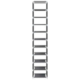 Schoenenrek 10-Laags 33X33X174 Cm Nonwoven Stof Zwart