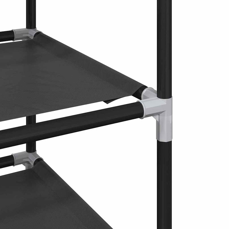 Schoenenrek 10-Laags 33X33X174 Cm Nonwoven Stof Zwart