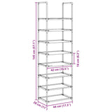 Schoenenrek 8-Laags Nonwoven Stof Zwart