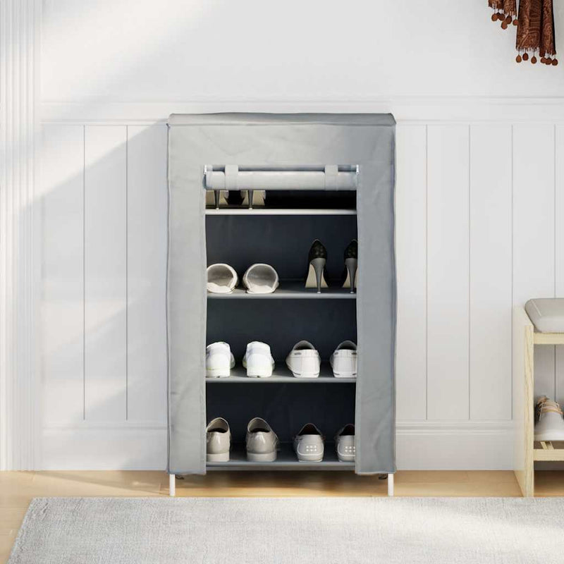 Schoenenkast 60,5X30X97 Cm Vliesvlies Grijs