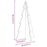 Kerstdecoratie Kerstboom Massief Grenenhout Naturel