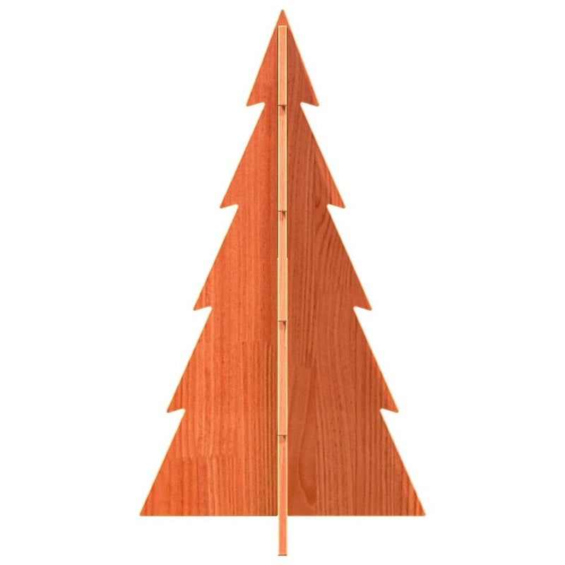 Kerstdecoratie Kerstboom Massief Grenenhout Wasbruin