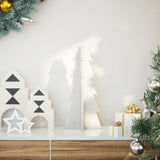 Kerstdecoratie Kerstboom 69,5 Cm Massief Grenenhout Wit