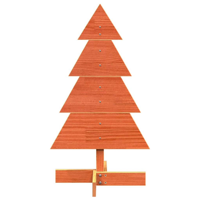 Kerstdecoratie Kerstboom Massief Grenenhout Wasbruin