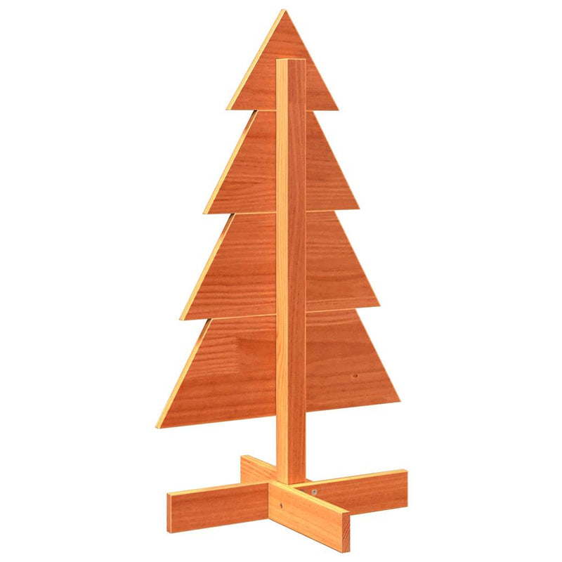 Kerstdecoratie Kerstboom Massief Grenenhout Wasbruin
