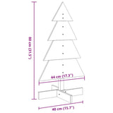 Kerstdecoratie Kerstboom Massief Grenenhout Wasbruin