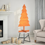 Kerstdecoratie Kerstboom Massief Grenenhout Wasbruin