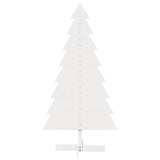 Kerstdecoratie Kerstboom Massief Grenenhout Wit