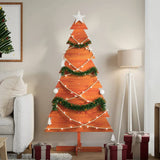 Kerstdecoratie Kerstboom Massief Grenenhout Wasbruin