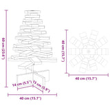 Kerstdecoratie Kerstboom Massief Grenenhout Wit