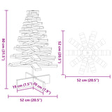 Kerstdecoratie Kerstboom Massief Grenenhout Naturel