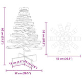 Kerstdecoratie Kerstboom Massief Grenenhout Wasbruin