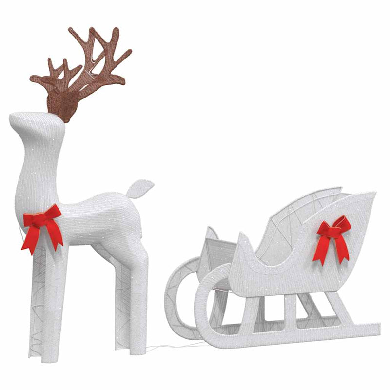 Kerstdecoratie Rendier En Slee 100 Led's