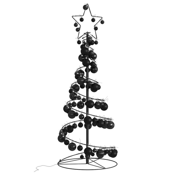 Led-Kerstboom Met Kerstballen 80 Leds Warm Wit