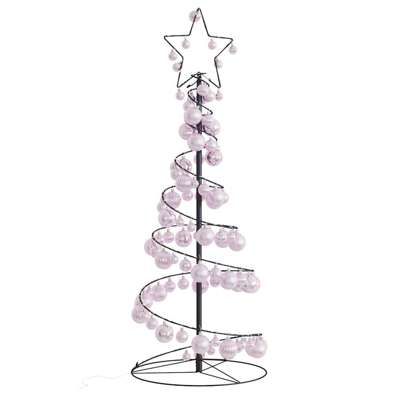 Led-Kerstboom Met Kerstballen 80 Leds Warm Wit
