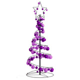 Led-Kerstboom Met Kerstballen 80 Leds Warm Wit