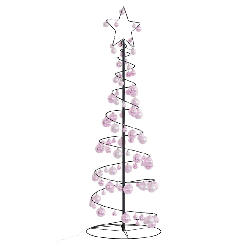 Led-Kerstboom Met Kerstballen 80 Leds Warm Wit