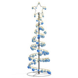 Led-Kerstboom Met Kerstballen 80 Leds Warm Wit