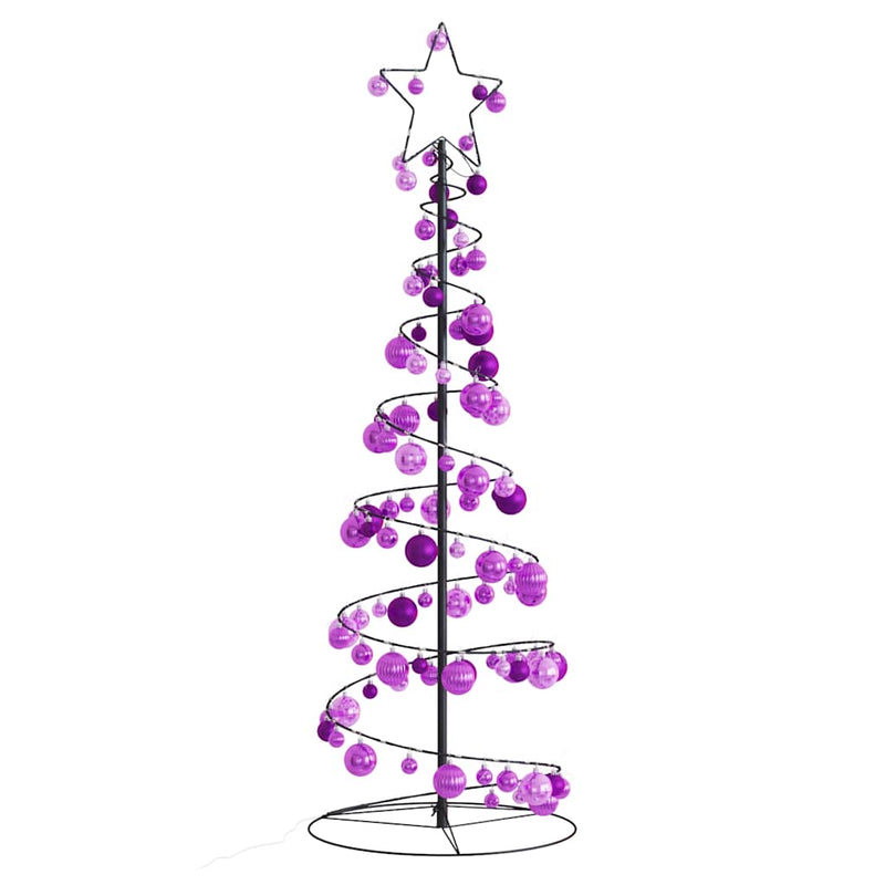 Led-Kerstboom Met Kerstballen 80 Leds Warm Wit
