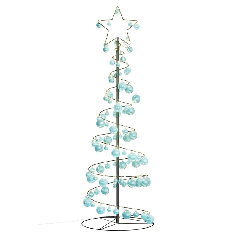 Led-Kerstboom Met Kerstballen 80 Leds Warm Wit