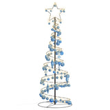 Led-Kerstboom Met Kerstballen 80 Leds Warm Wit