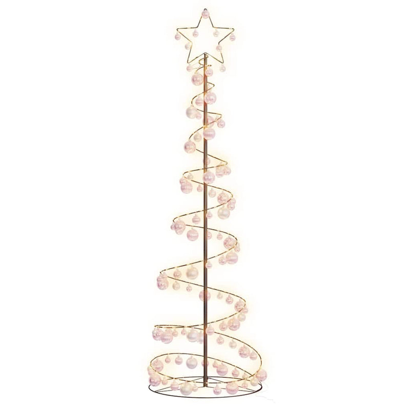 Led-Kerstboom Met Kerstballen 80 Leds Warm Wit
