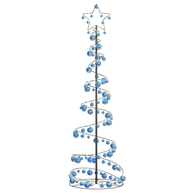 Led-Kerstboom Met Kerstballen 80 Leds Warm Wit