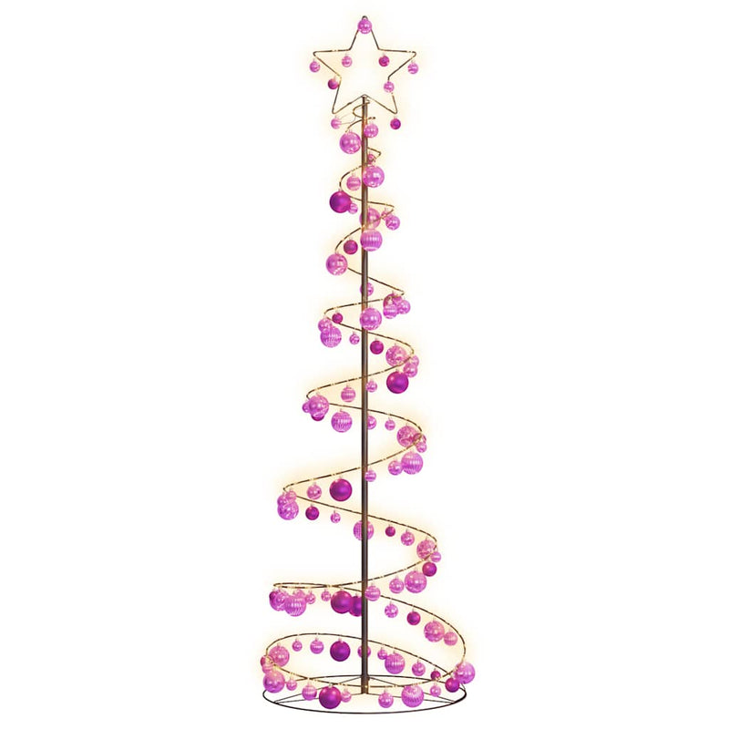 Led-Kerstboom Met Kerstballen 80 Leds Warm Wit