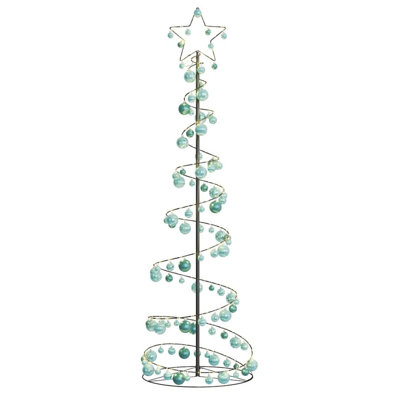 Led-Kerstboom Met Kerstballen 80 Leds Warm Wit