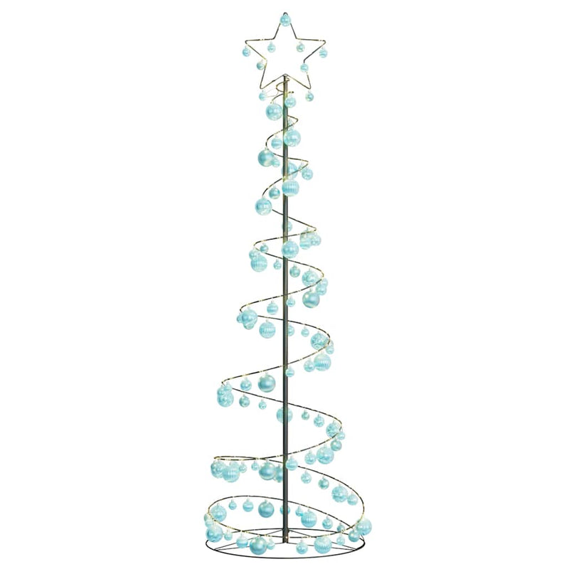 Led-Kerstboom Met Kerstballen 80 Leds Warm Wit