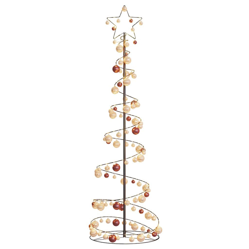 Led-Kerstboom Met Kerstballen 80 Leds Warm Wit