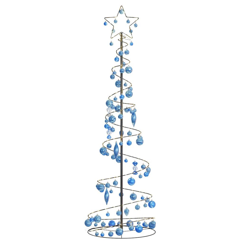Led-Kerstboom Met Kerstballen 80 Leds Warm Wit