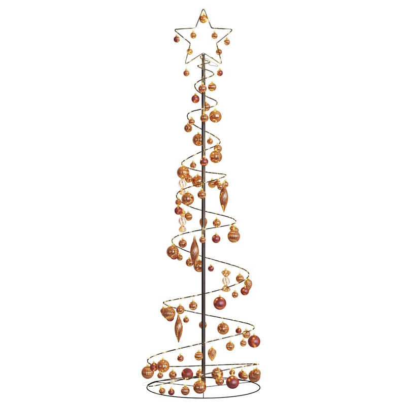 Led-Kerstboom Met Kerstballen 80 Leds Warm Wit