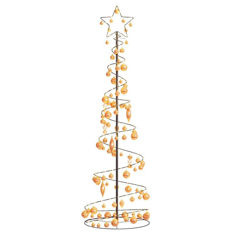 Led-Kerstboom Met Kerstballen 80 Leds Warm Wit