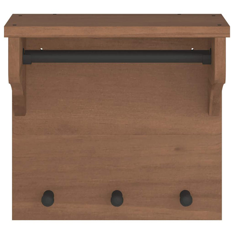 Wandkapstok Sandnes 43X30X42 Cm Massief Grenenhout