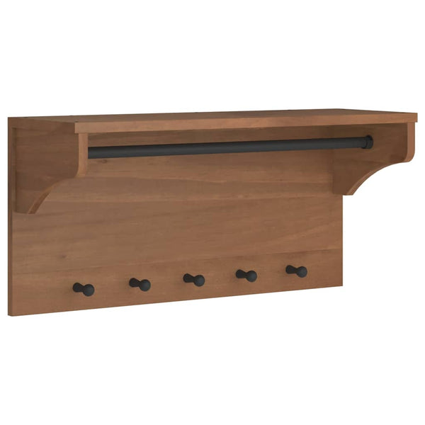 Wandkapstok Sandnes 87X30X42 Cm Massief Grenenhout