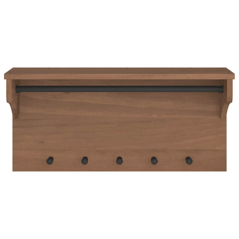 Wandkapstok Sandnes 87X30X42 Cm Massief Grenenhout