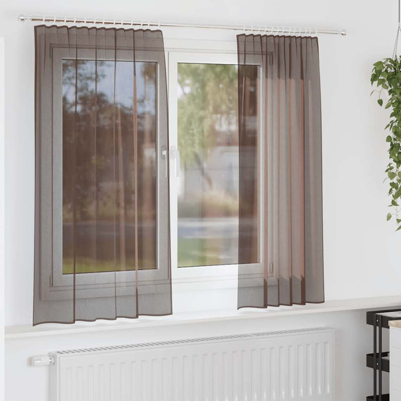 Gordijnen Voile Met Roedezakken 2 St