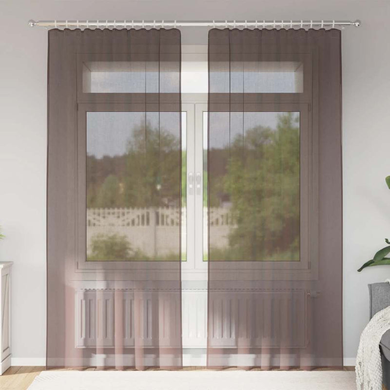 Gordijnen Voile Met Roedezakken 2 St