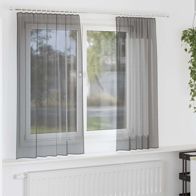 Gordijnen Voile Met Roedezakken 2 St