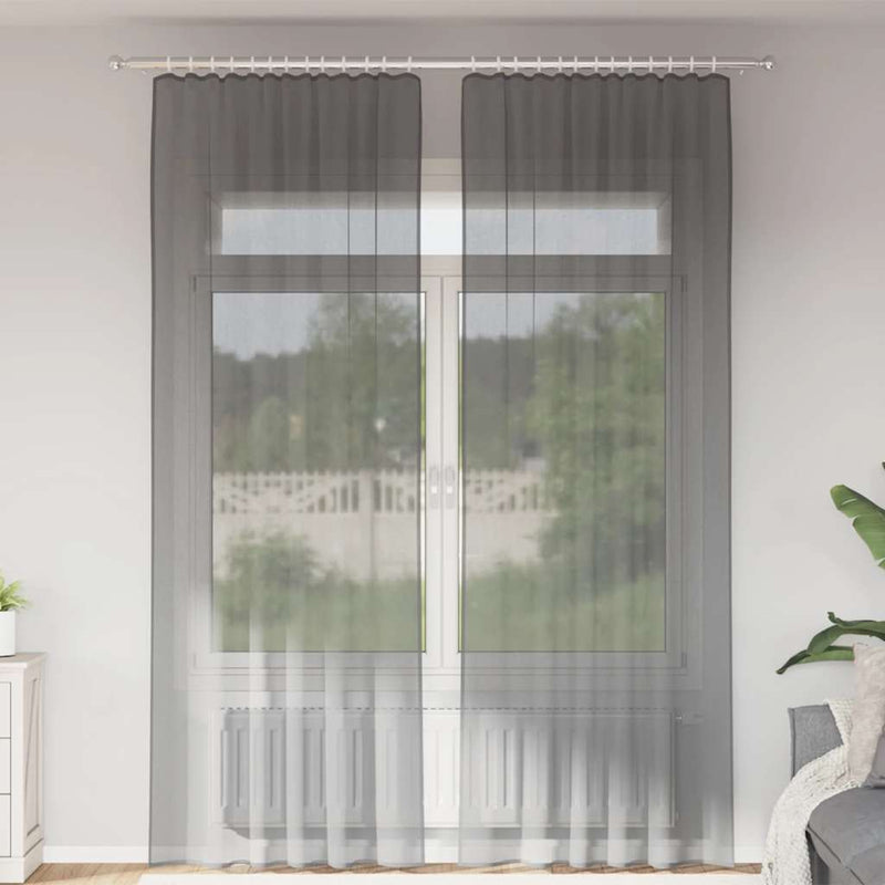Gordijnen Voile Met Roedezakken 2 St