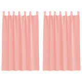 Gordijnen Voile Met Roedezakken 2 St Roze